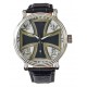 The Iron Cross 1939. Classic Original German Infantry Wehrmacht  Vintage Art Retro 40 mm Chromed Brass  Wrist Watch