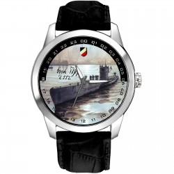 Erich Topp 1940 Kriegsmarine WW-II U-Boat / Uboot "Das Boot" Commemorative Submarine Art Solid Brass Watch