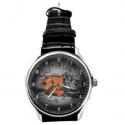 Roy Lichtenstein Iconic Bf-109 Messerschmitt Pop Art WW-II Germany Solid Brass Retro Watch