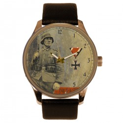 The Iron Cross German Infantry Wehrmacht  Vintage Art Retro Solid Copper Collectible Watch