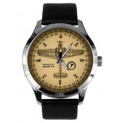 Luftwaffe Me-209 Messerschmitt WW-II Germany Aviation Compass Dial Watch. Sepia Version. Manufacturer Decals Only