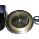 Authentic German WW-II Kriegsmarine Push-Button Heavy Brass Compass