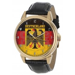 Deutschland Vaterland German Nationalism Solid Brass Wrist Watch